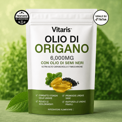 Olio DiI Origano e Semi Di Nigella Vitaris - Elimina La Micosi Dell'Unghia