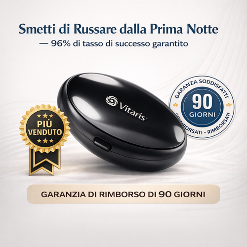 VitaPuls™ | Il Dispositivo EMS che Elimina il Russamento alla Radice