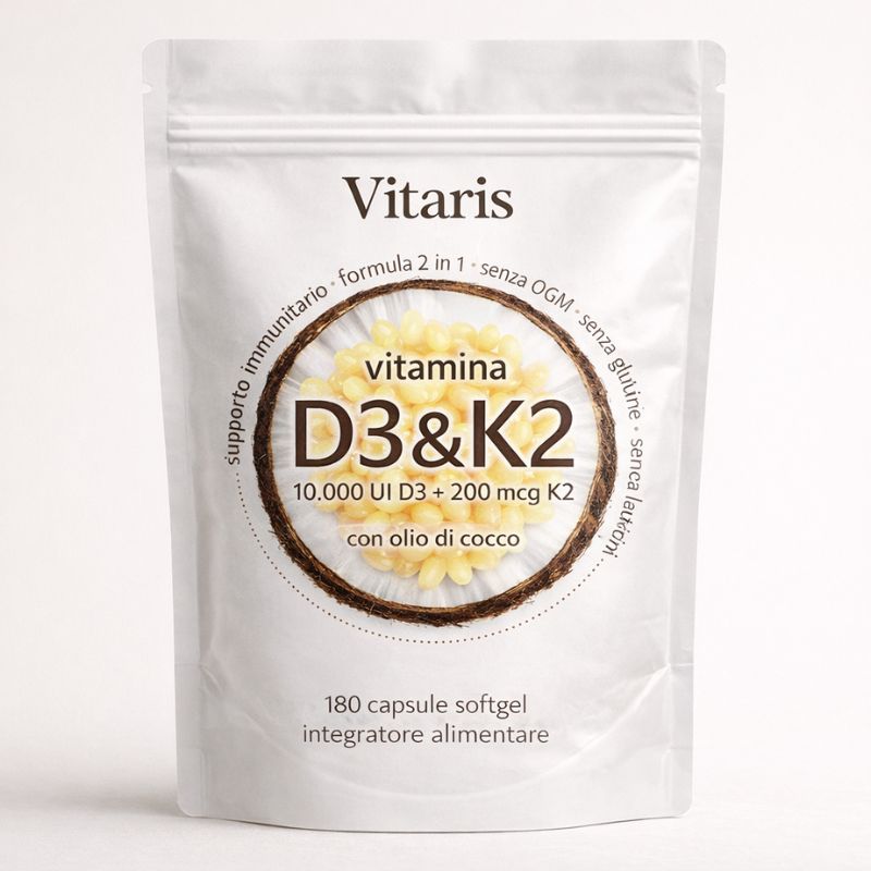 Vitamina D3 & K2 Ad Alta Potenza — Scorta 6 Mesi