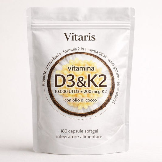 Vitamina D3 & K2 Ad Alta Potenza — Scorta 6 Mesi
