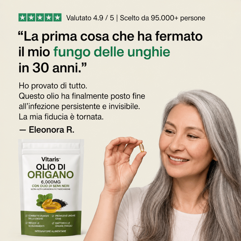 Olio DiI Origano e Semi Di Nigella Vitaris - Elimina La Micosi Dell'Unghia