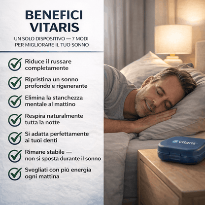 Vitaris™ — Dispositivo Anti-Russamento Regolabile e Certificato