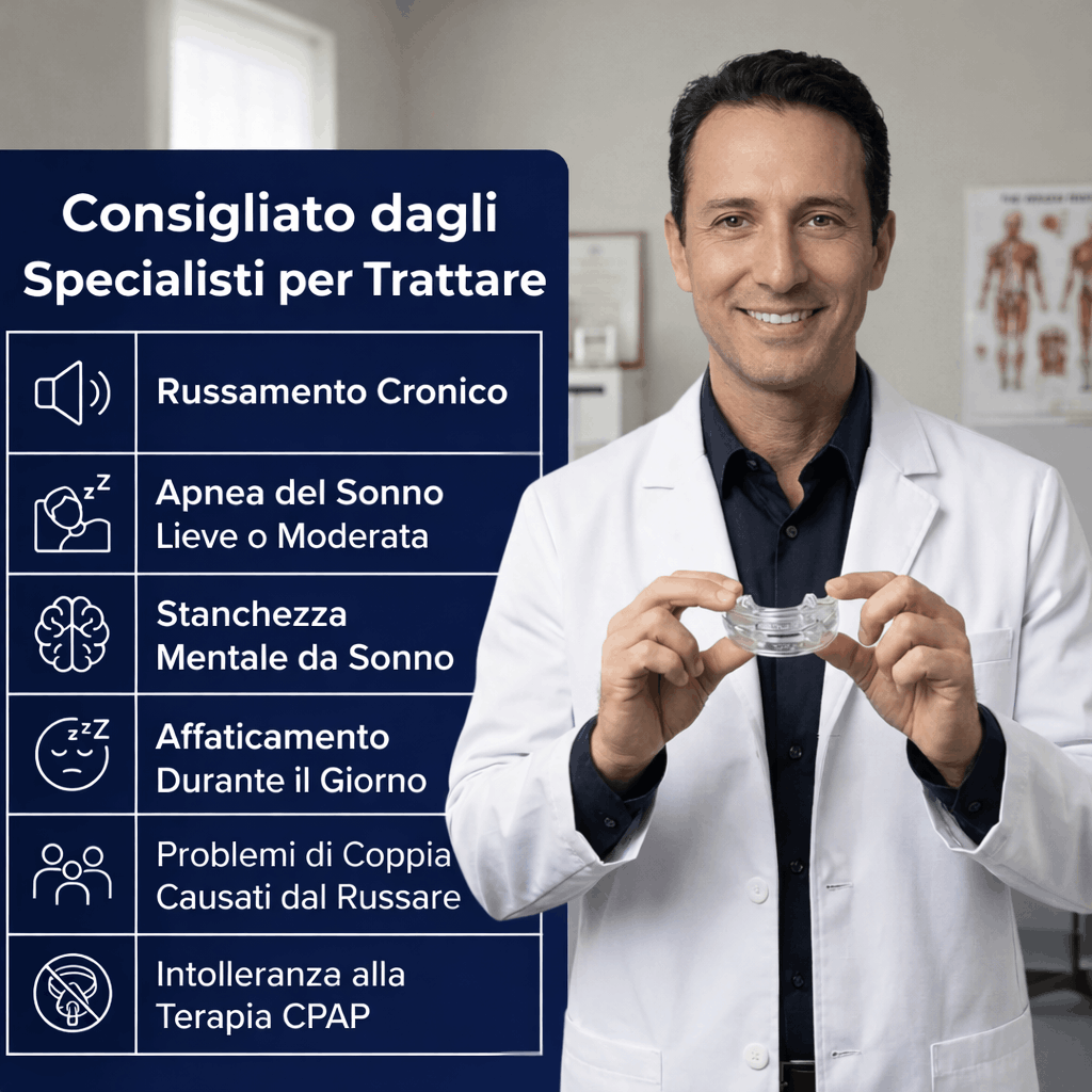 Vitaris™ — Dispositivo Anti-Russamento Regolabile e Certificato