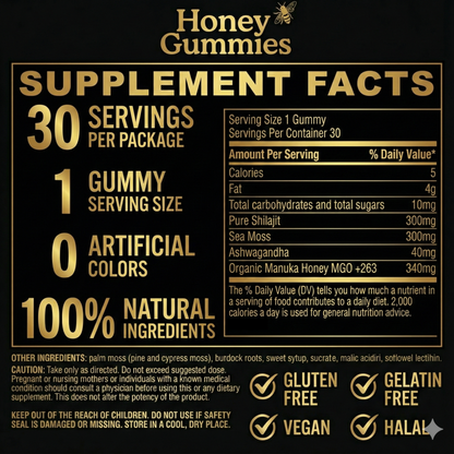 Vitaris Honey Gummies - Vitality Booster