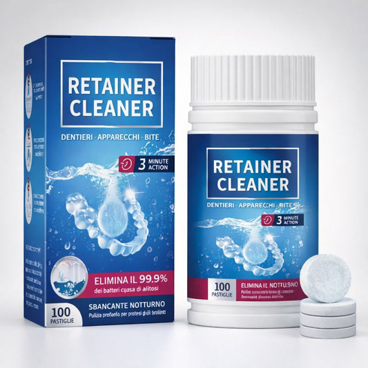 Pulizia Totale per Retainer (Elimina il 99,9% dei Batteri)