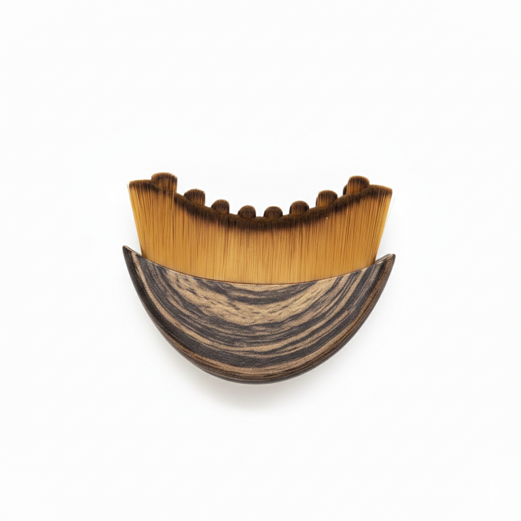 Sculpting Wood Face Brush for Lymphatic Drainage