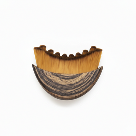 Sculpting Wood Face Brush for Lymphatic Drainage